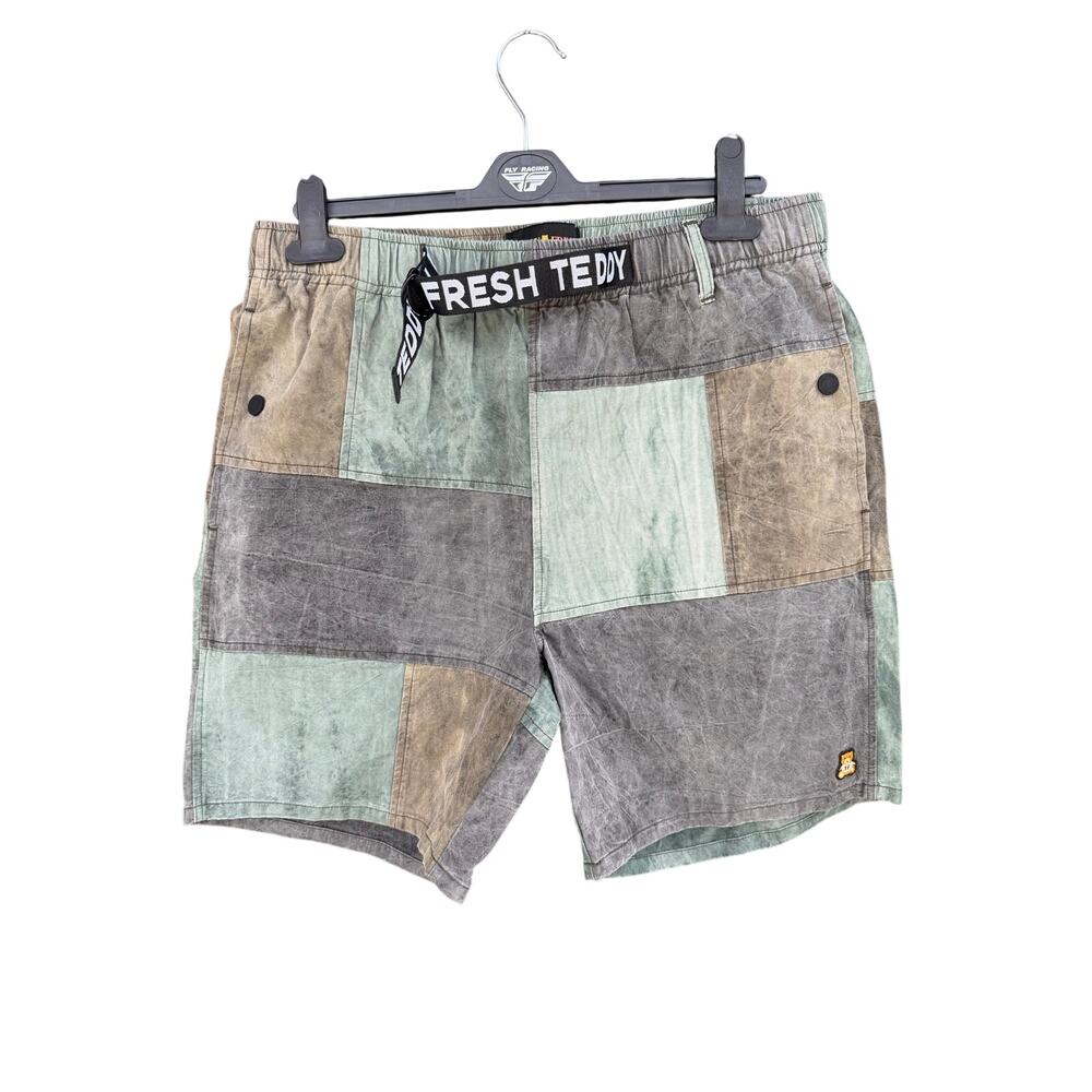 TEDDY FRESH Pieced Together Patchwork Shorts S RN 161736